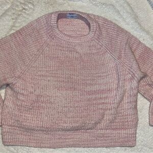 Women's Old Navy XL Light Pink Crewneck Knit Sweater